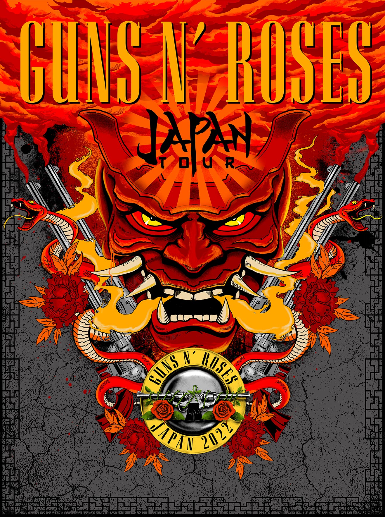 Guns N' Roses JAPAN TOUR 2022 - Tシャツ/カットソー(七分/長袖)